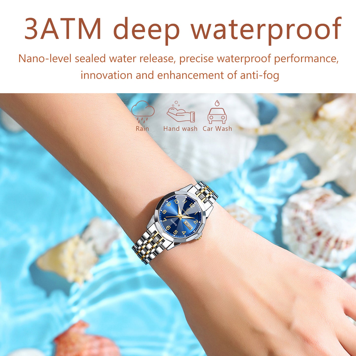 POEDAGAR Luxury Ladies Wristwatch Waterproof