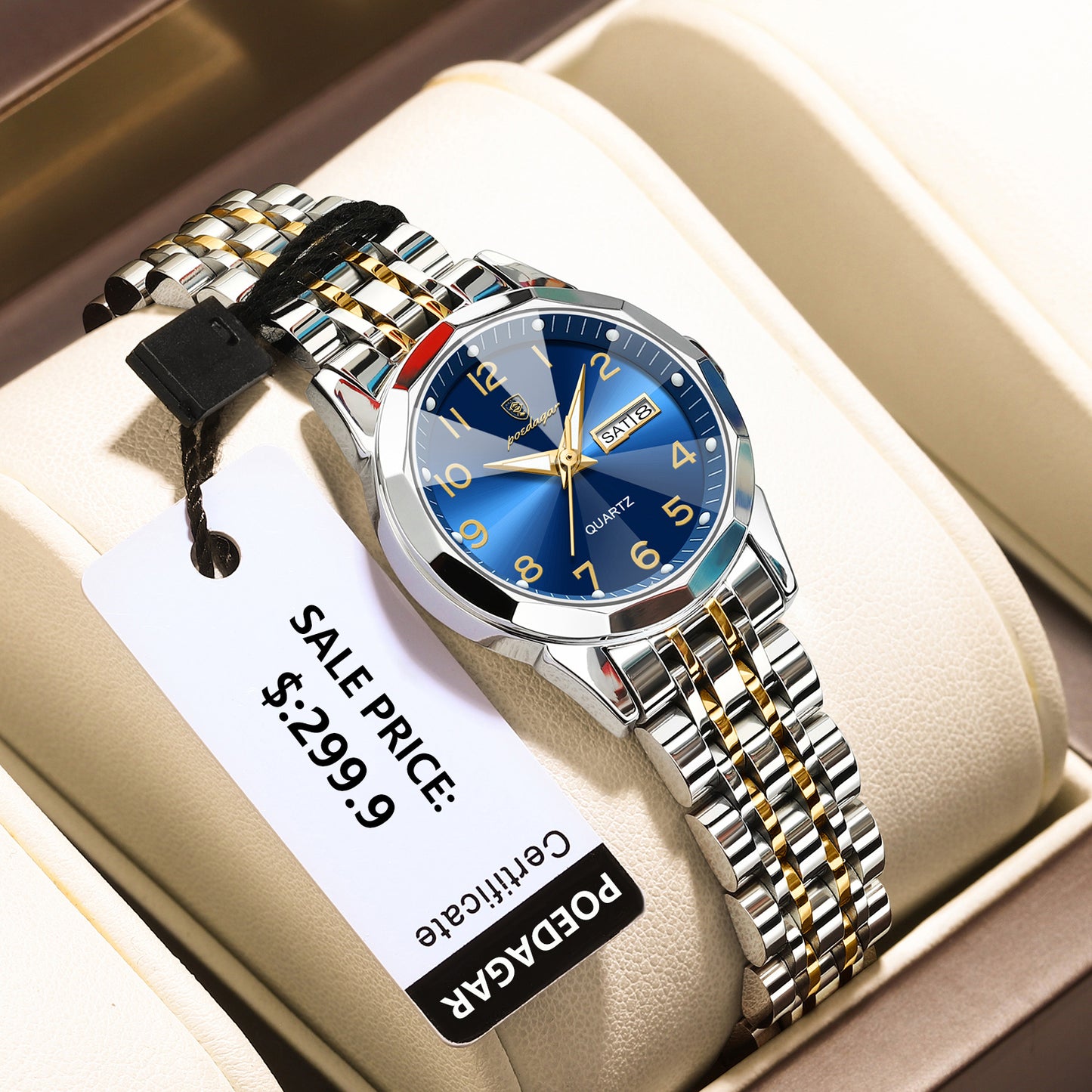 POEDAGAR Luxury Ladies Wristwatch Waterproof